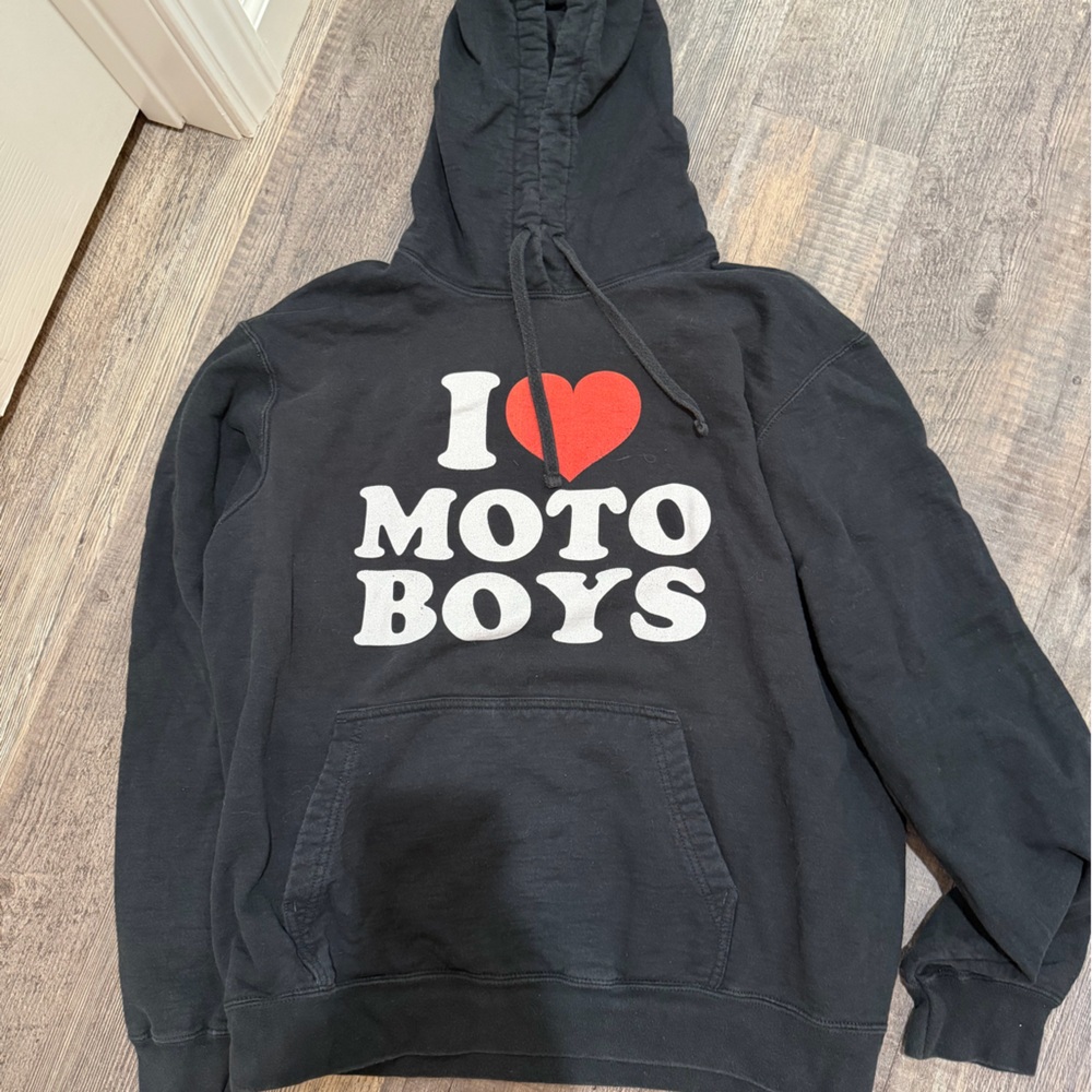 Motocross I Love Moto Boys Hoodie Sweatshirt